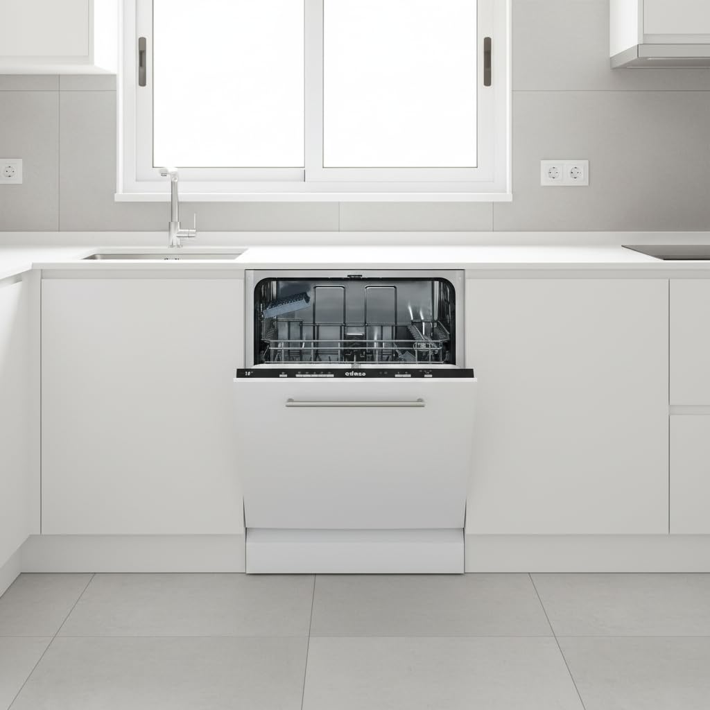 Edesa Lavavajillas Integración EDB-6130-I, 13 Cubiertos, 5 Programas, Ancho de 60 cm, Potencia 2100 W, Acabado en Acero Inoxidable
