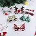 CCINEE 6pcs Merry Christmas Glasses Frames, Xmas Costume Eyeglasses without Lenses for Kids Christmas Party Favor Supplies