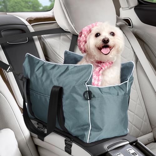 Autositz für Kleine Hunde und Katzen, Weich und Warm, mit Abnehmbaren und Waschbaren...