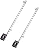 2 PCS Stainless Steel Rail Mount Boat Pulpit Staff, boat yacht marine flag pole78 - 1