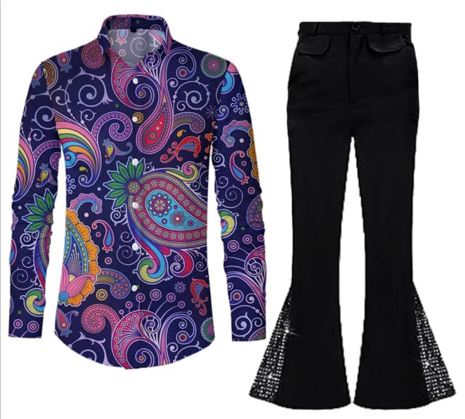 Tenue années 70 homme disco groovy pour costume de carnaval