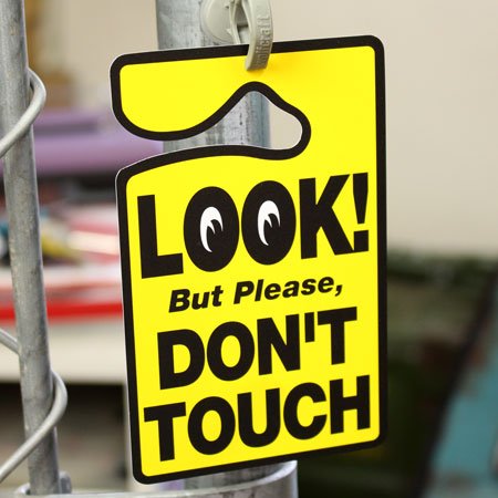 ムーンアイズ（MOONEYES） パーキングパーミット LOOK! DON'T TOUCH＿PP-MG512-MON