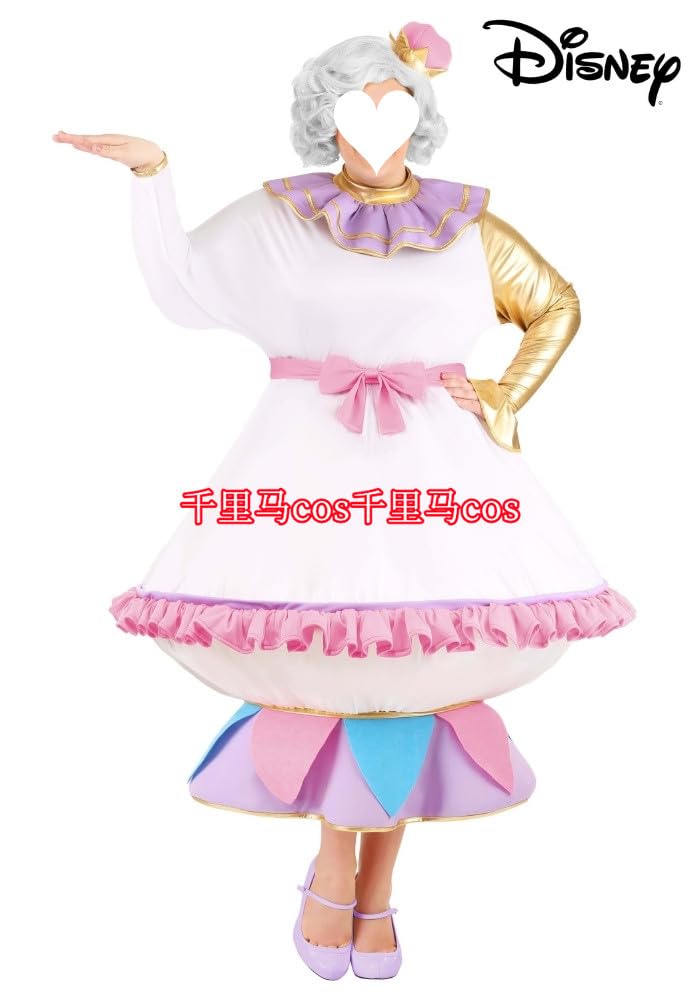 Amazon.co.jp: 美女と野獣 ポット夫人 コスチューム コスプレ衣装 仮装