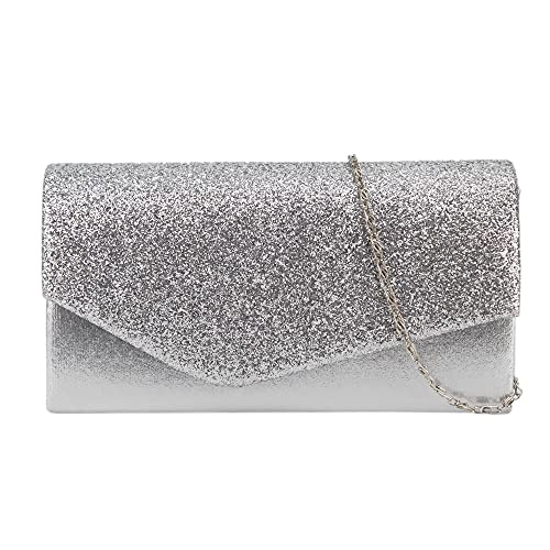 LONI Damen Clutch Tasche - Abendtasche Aus Kunstleder Für Hochzeit & Events