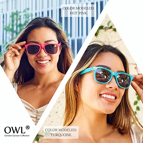 OWL 10 Pack Sunglasses for Women & Men, UV Protected Vintage Retro Smoke Lens Sunglasses Bulk, Unisex Rectangle Sunglasses2