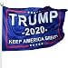 Filimino Keep America Great Flag - President Donald Trump 2020 Flag 1Pcs - Vivid Color and UV Fade Resistant 3x5 Feet with Grommets Double Stitched