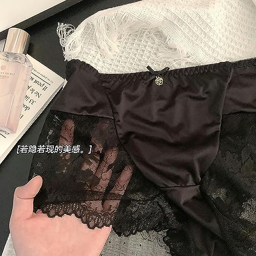 Bragas de seda de hielo de alta calidad con encaje elegante 2