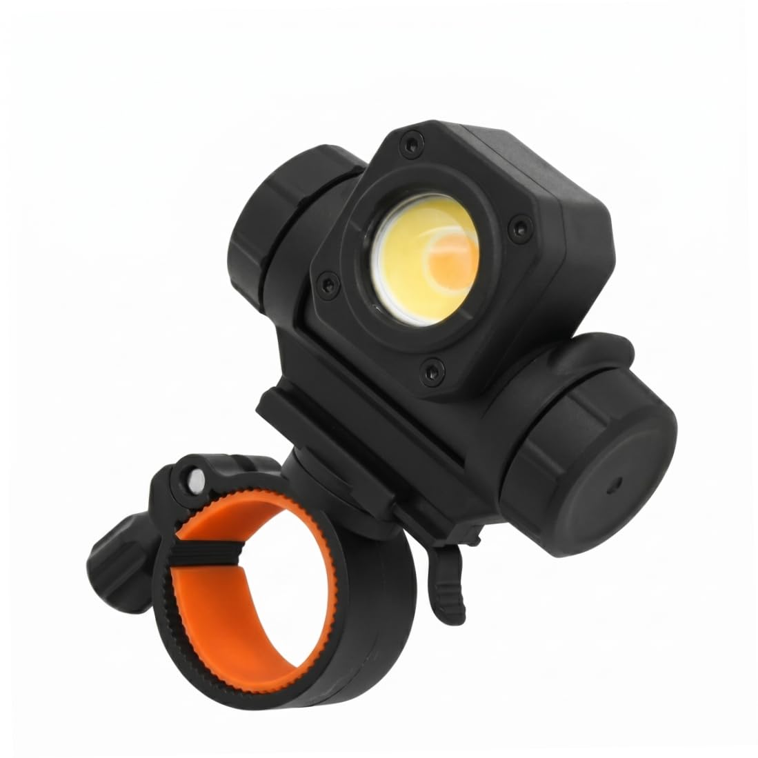 Faro delantero para bicicleta recargable que elimina la falta de visibilidad con giro de 360 grados
