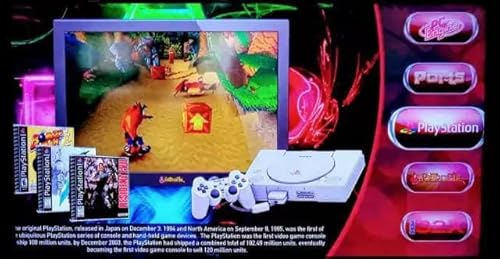 Mini Console Retrô Super 3D Games PSX Retro com 130 mil jogos e 2 Controles