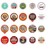 Perfect Samplers Coffee, Tea, Cider, Cappuccino, and Hot Chocolate Single Serve Cups For Keurig K cup Brewers, Premium Mix, 20 Count
