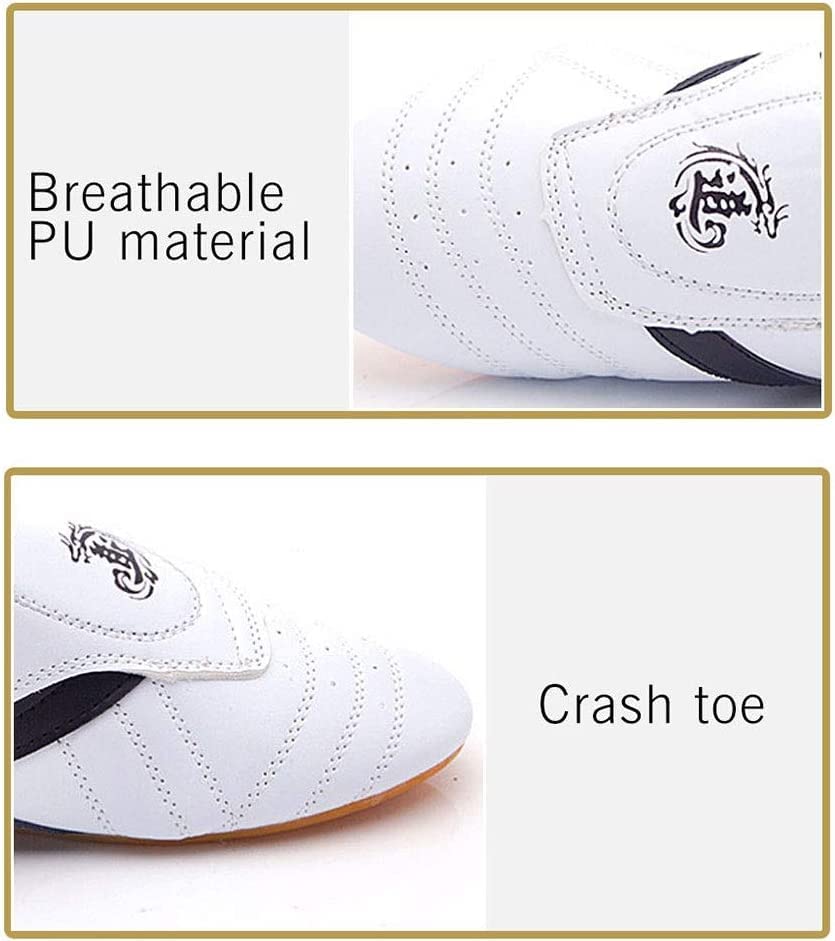 Scarpe Taekwondo Unisex - Per Arti Marziali, Boxe, Karate, Tai Chi, Bianco - Foto 12