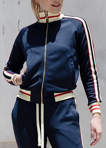 Women's 2 Piece Tracksuit Set - Long Sleeve Sweatshirts and Sweat Pants4