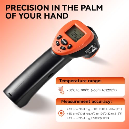 Surlaba XF-980G Infrared Thermometer Gun, Handheld Heat Temperature Gun For Cooking, Pizza Oven, Grill, Hvac Engine, Laser Temperature Gun thumb #1