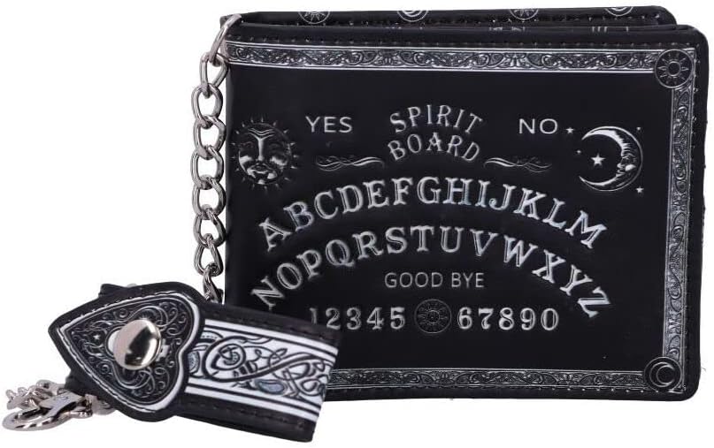 Nemesls Now Spirit Board Wallet, Embossed Ouija Design, Baroque Detailing, Occult-Themed, Black, 18.5cm - Image 4