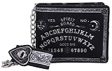 Nemesis Now Spirit Board wytłaczana torebka Ouija portfel czarny 18,5 cm, 11 cm