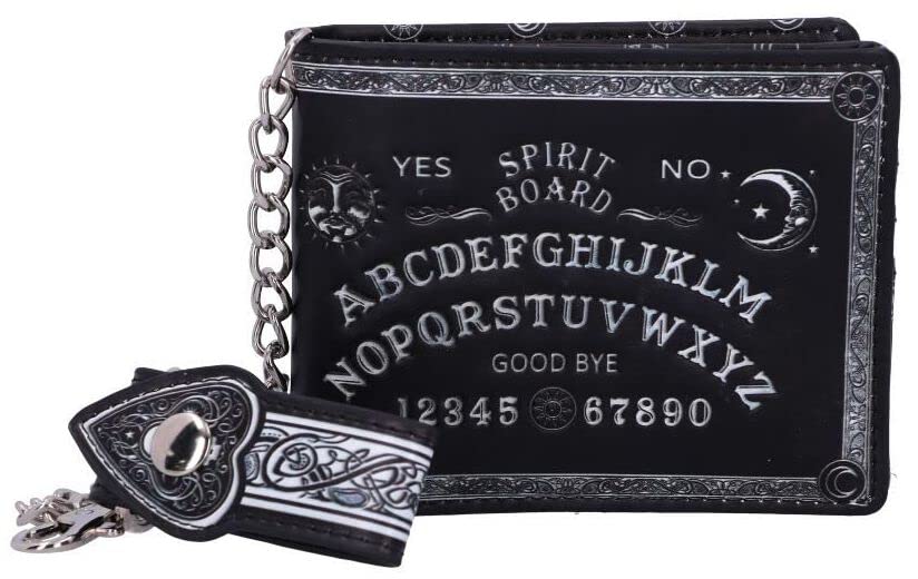 Nemesls Now Spirit Board Wallet, Embossed Ouija Design, Baroque Detailing, Occult-Themed, Black, 18.5cm4