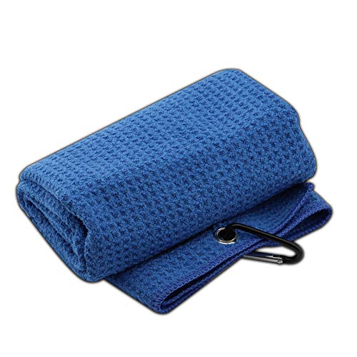 Dad Golf Towel Embroidered Golf Towel Gift Golf Father Gift Embroidered Golf Towel with Clip (papa White Words Blue) - Image 4