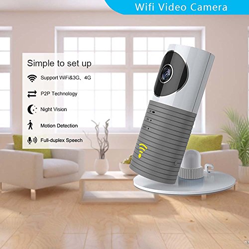 Preisvergleich Produktbild Clever dog Wireless Sicherheit Wifi-Kameras(Grau)