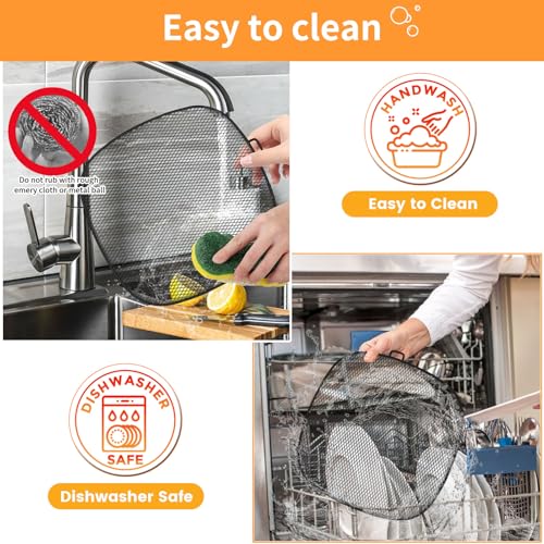 Image of GWY Air Fryer Replacement Parts for Philips HD9630 3lb /4qt Airfryer XXL, 9 inchx8.6 inch SUS 304 Stainless Steel Air Fryer XXL Accessories Replacement Basket Tray for Philips HD9650 HD9765 HD9860 Air Fryer