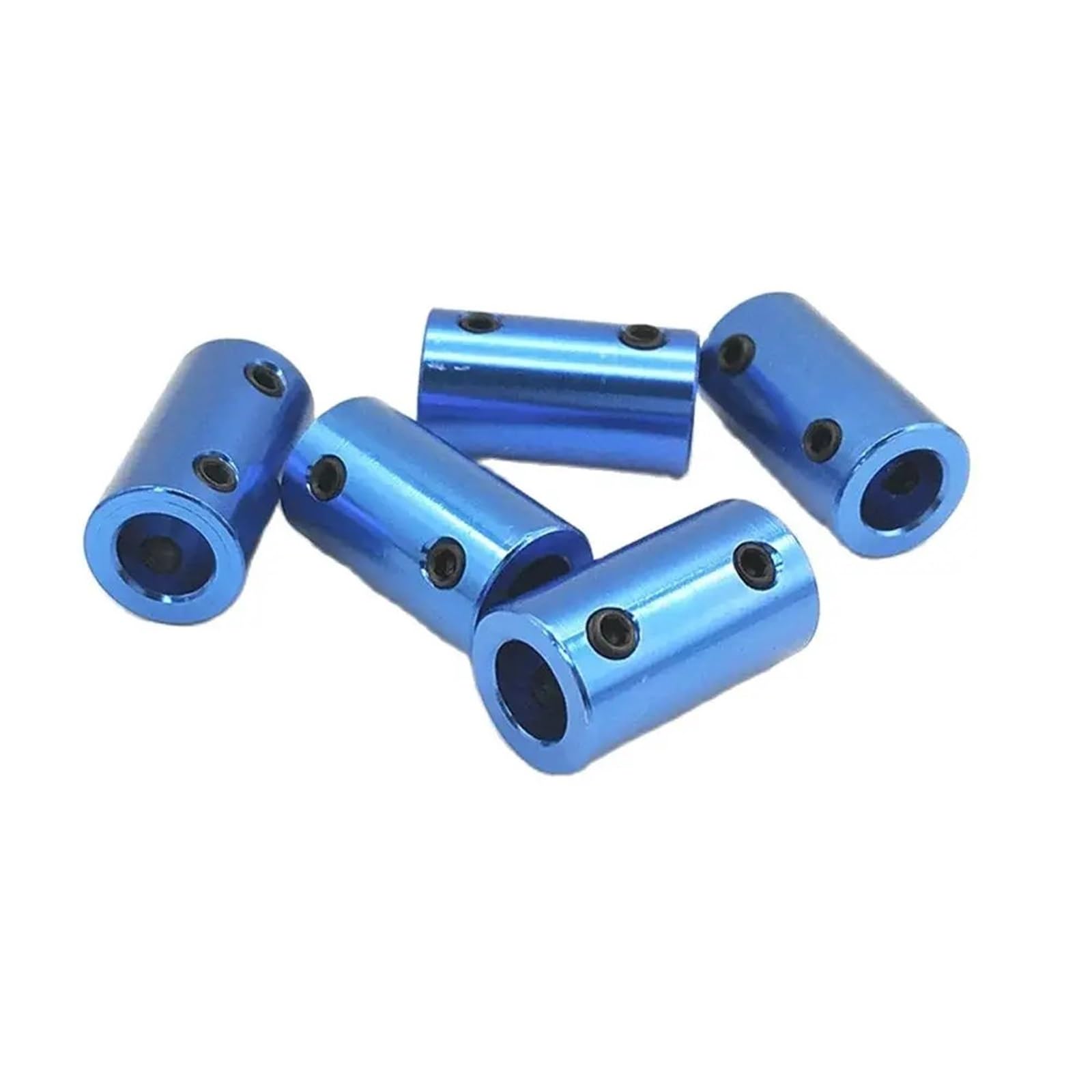 Raccord cylindrique bleu en alliage d'aluminium D14L25, ouverture 3/4/5/6/6,35/7/8 mm, 1 pièce(6.35mm to 8mm)