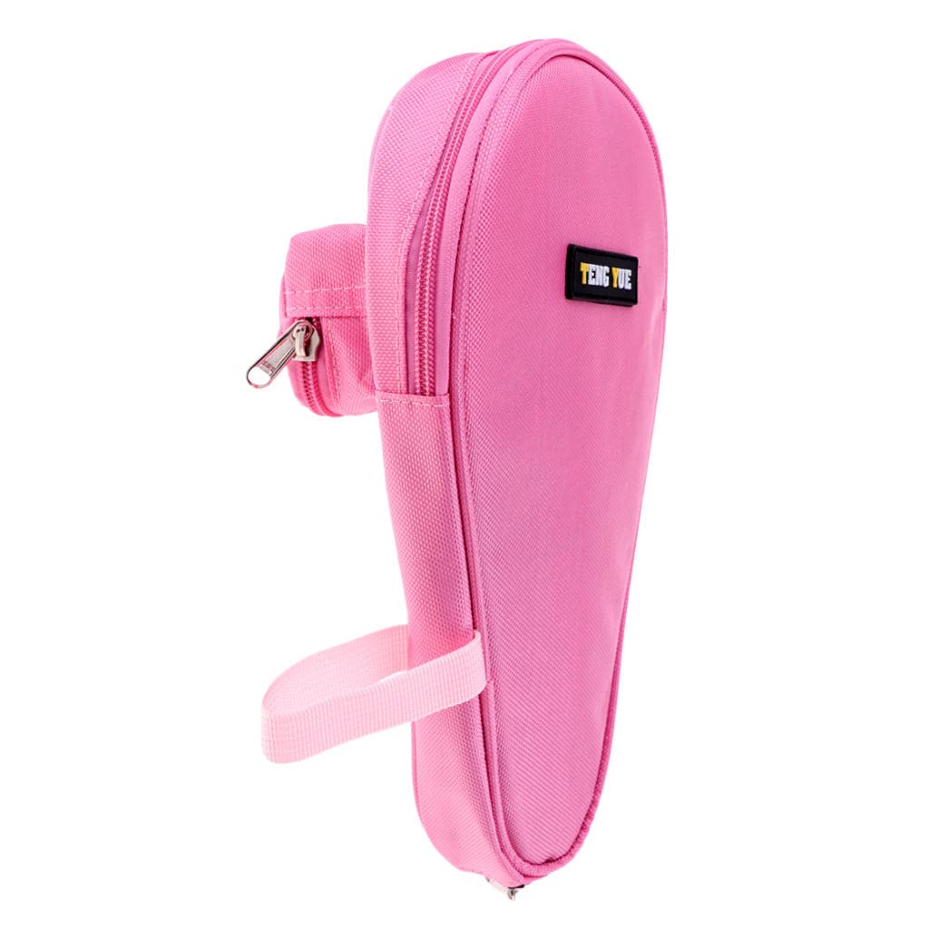 Custodia impermeabile for racchetta da tennis, custodia for mazza da paddle, pong, con cerniera/37(Color:Pink)