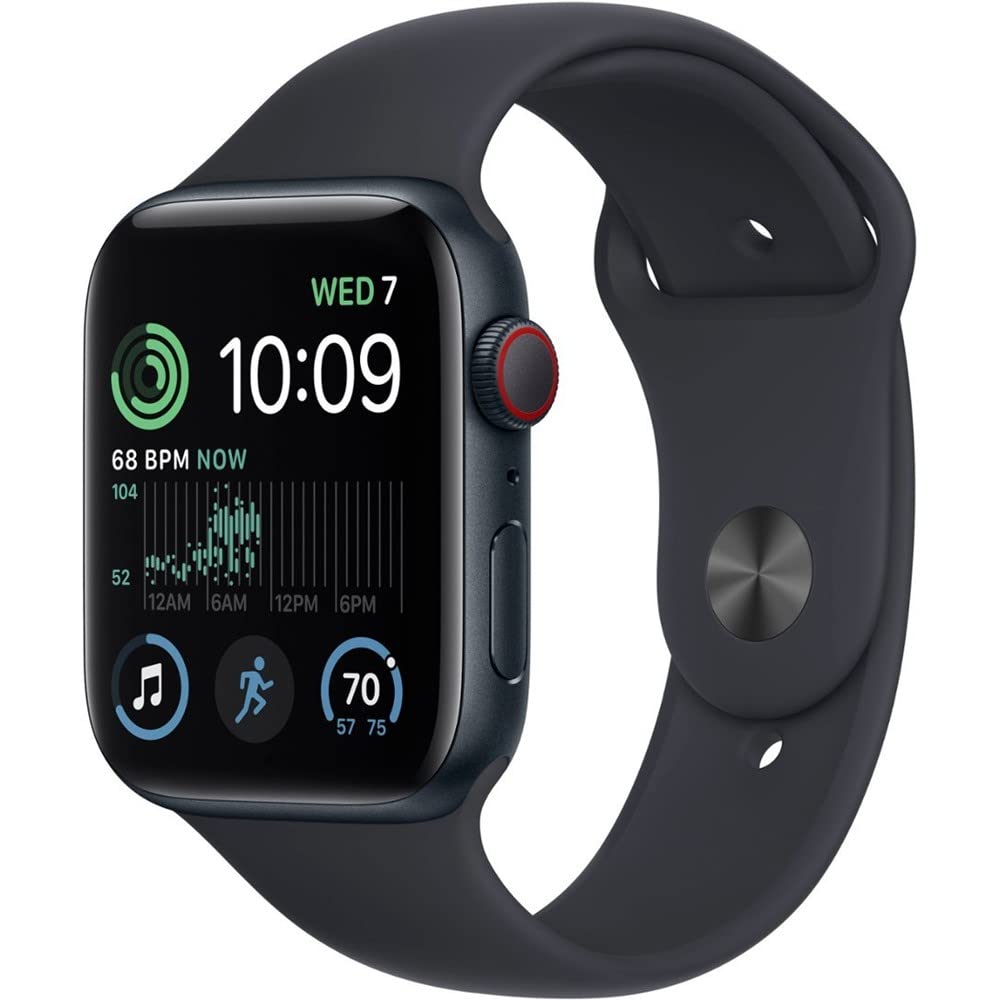 Apple Watch SE 2nd Gen GPS Cellular 40mm - Midnight Aluminum Case with Midnight Sport Band M L