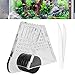 HEEPDD Acrylic Fish Feeder, Magnetic Aquarium Cone Red Feeder V Shape Shrimp Feeder with Tweezer for Fish