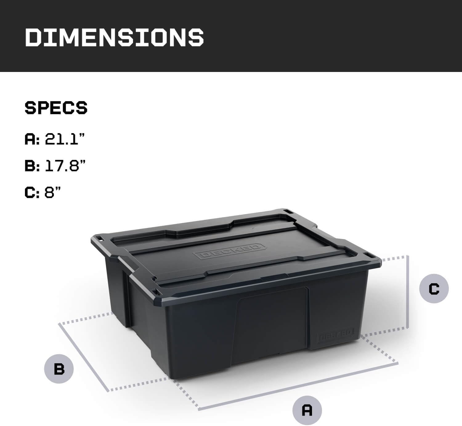 DECKED Payloader 32 D-co Case (3-Pack) - Black