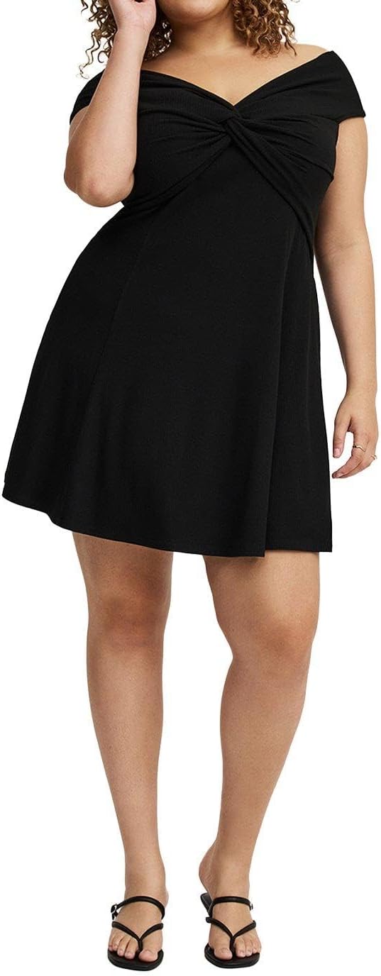 Torrid Women's Plus Size Off-Shoulder Mini Dress