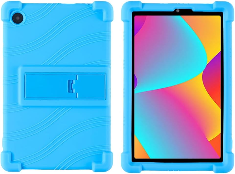 Compatible with Case for TCL Tab 8 Plus【9138S】 8 INCH Tablet, Full Coverage Ultra Slim Adjustable Stand Silicone Shockproof Lightweight Protective Cover Case (Black)