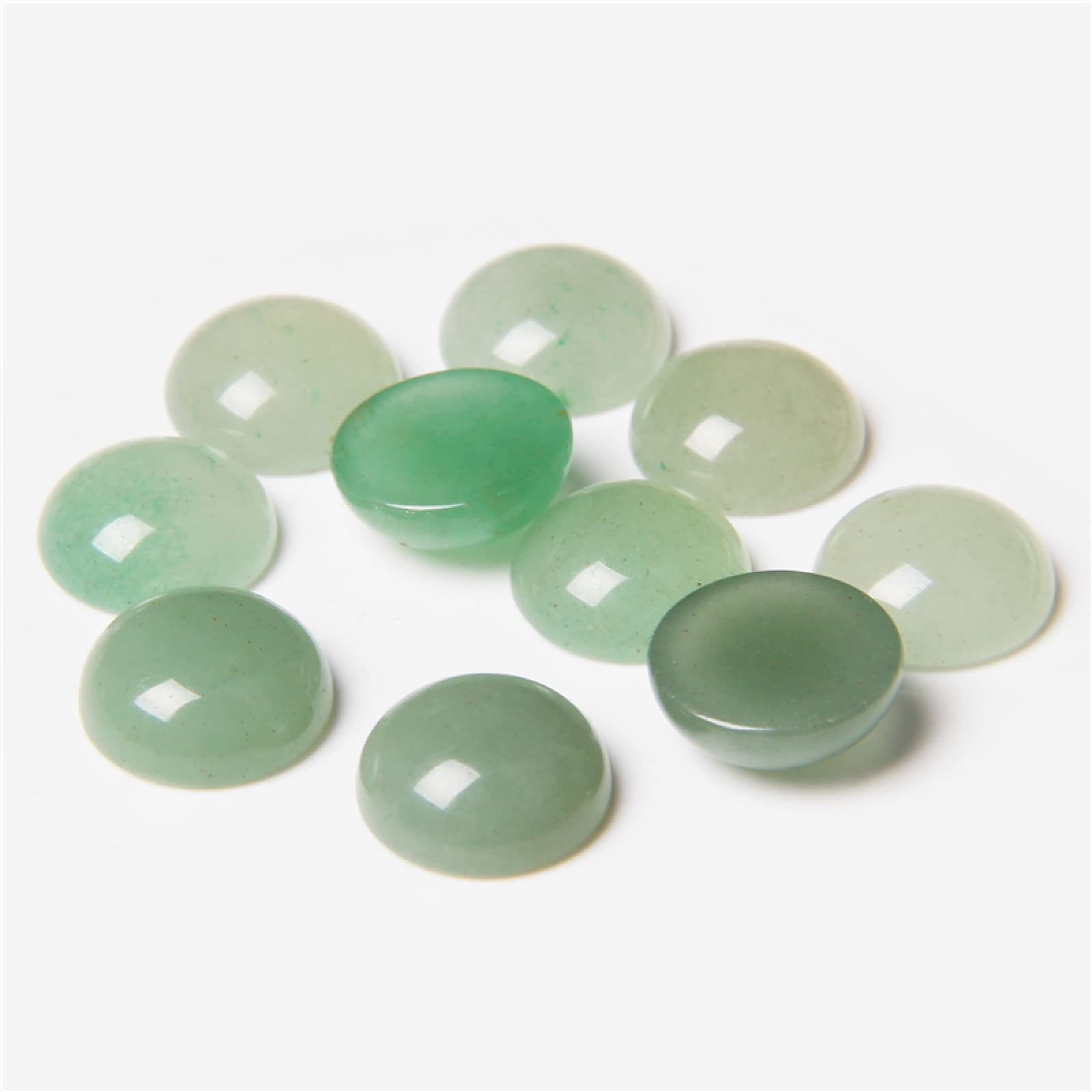 Pierre naturelle semi-précieuse cabochon aventurine ronde pour bijou