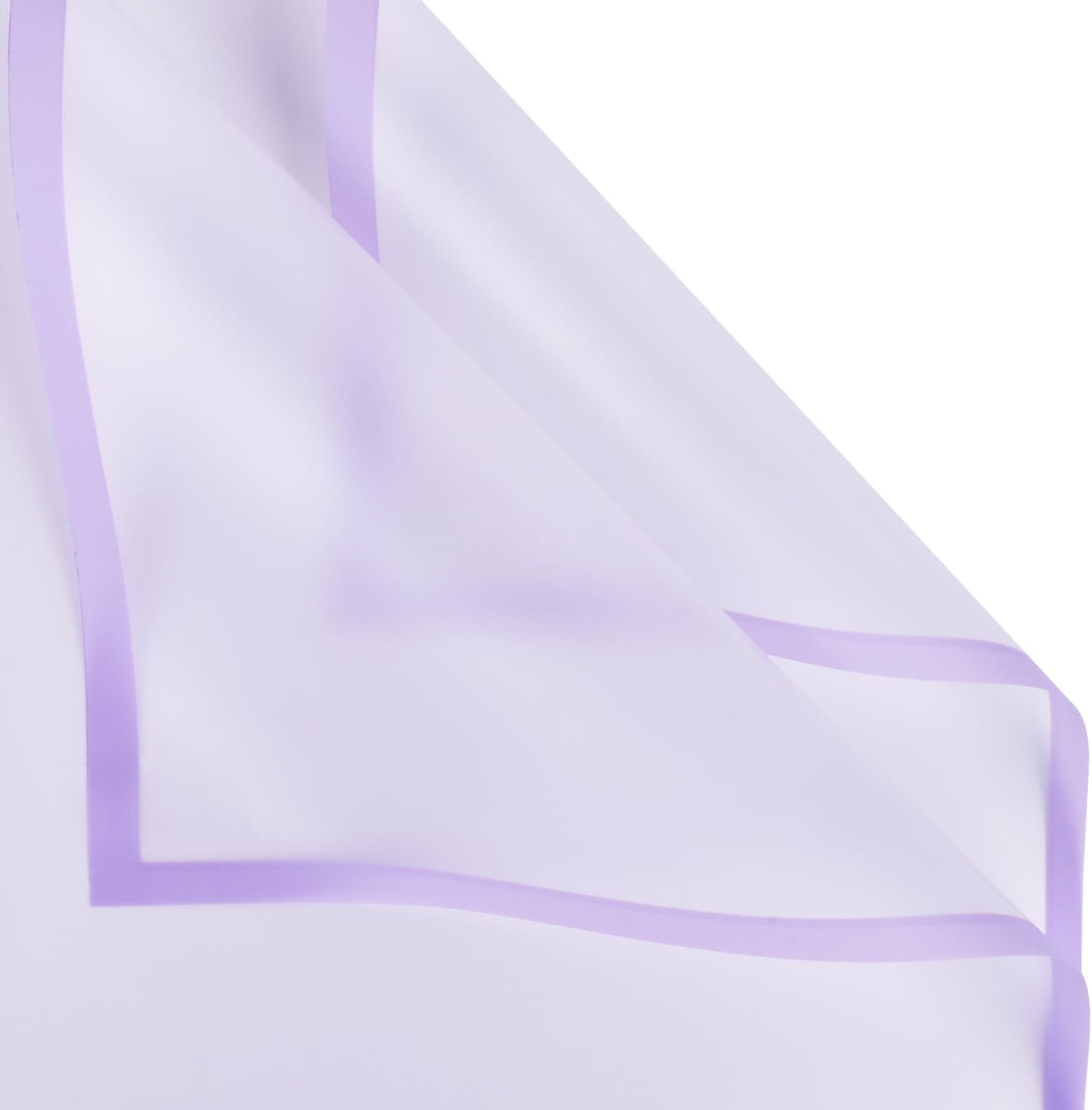 20 Sheet Flower Wrapping Paper - Waterproof Floral Bouquet Wrapping Paper, Florist Supplies Packaging Paper for Wedding Birthday Gift DIY (Translucent Light Purple)