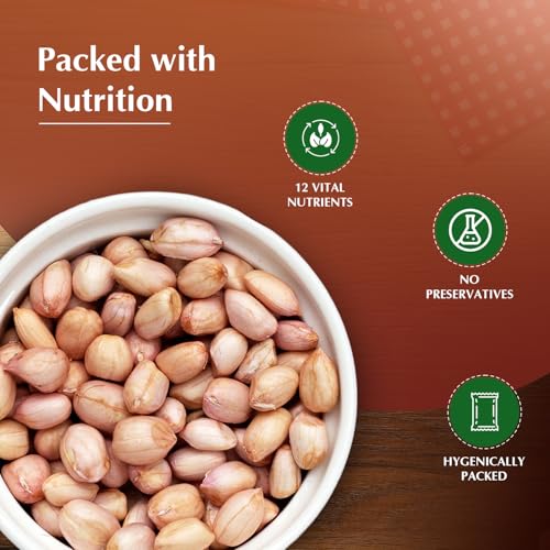 Image of Amazon Brand- Vedaka Groundnut kernel (Peanut), Pink, 500 g