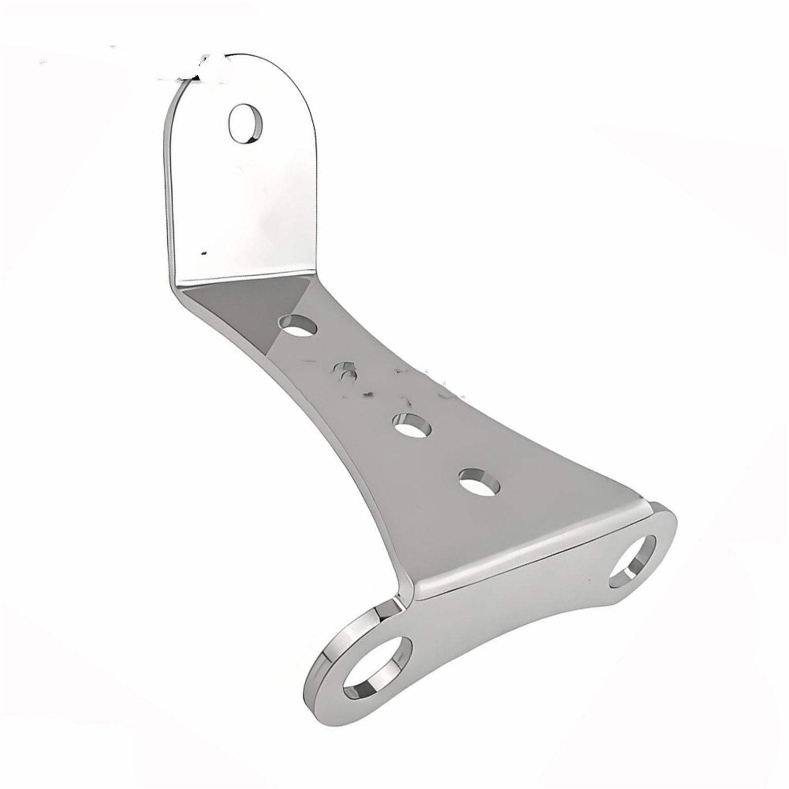Fit for Harley Sportster Chopper 3.5" Motorcycle Headlight Mount Headlamp Light Relocation Mounting Holes Bracket headlamp Bracket(Chrome)