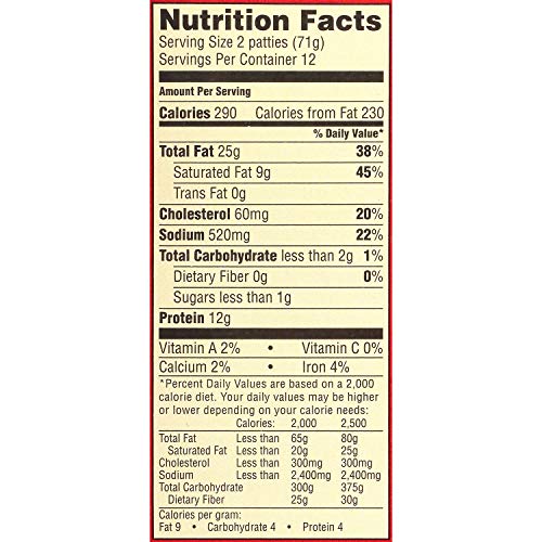 Evaxo Jimmy Dean Fully Cooked Original Pork Sausage Patties (24 ct.)