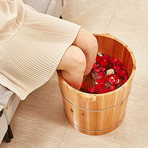 Spa de pies de madera de abeto portátil 40 cm miniatura 2