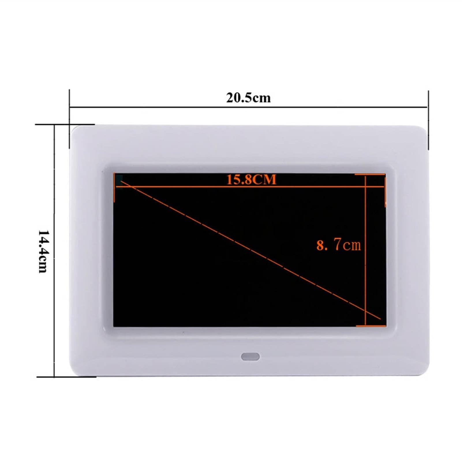 10,1-calowa cyfrowa ramka na zdjęcia LED o wysokiej rozdzielczości, elektroniczny album fotograficzny LCD, urządzenie reklamowe, wielofunkcyjne (kolor: biały)