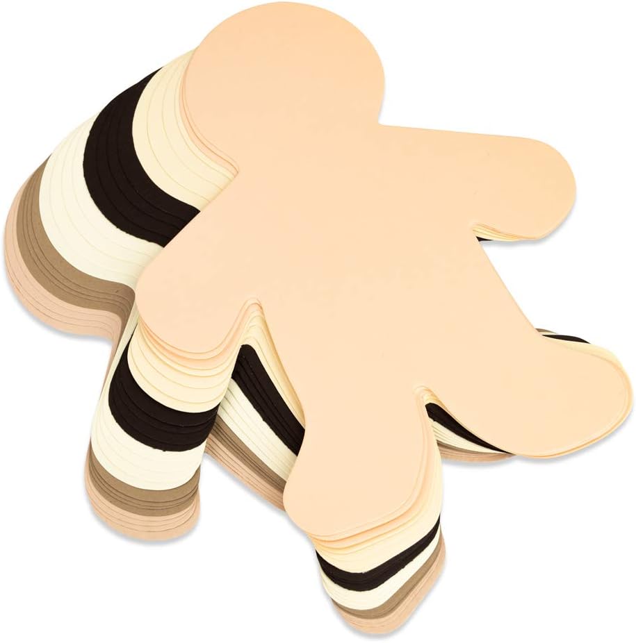 HyglossProducts Inc. HYG68206 Multicultural Family Cut Outs 6In Big Kid