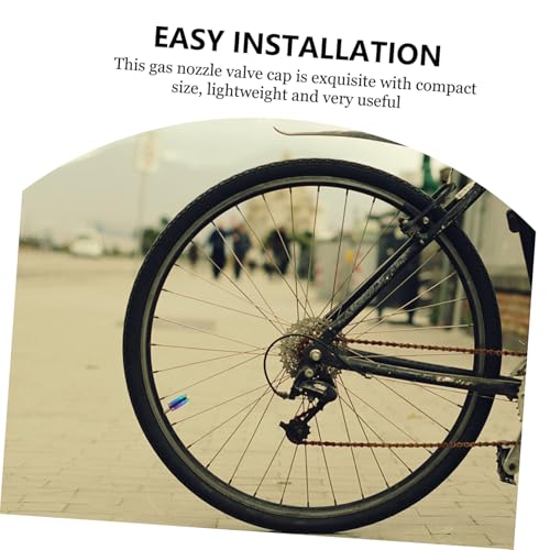 2 Und. Tapones de válvula para bicicleta, color variado miniatura 7
