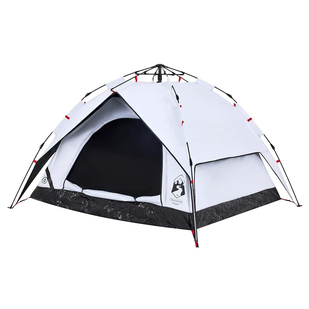 Tienda de campaña domo para personas, verde, con sistema de liberación rápida, tienda familiar impermeable para aventuras al aire libre, protección contra insectos, conexión E