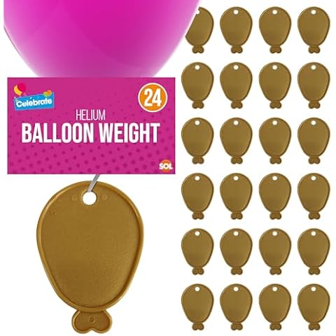 SOL Gold Helium Balloon Weights - 24 Pack Cover