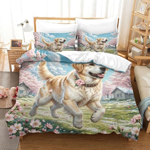 Housse de couette Labrador zip caché pour lit enfant et ado sans pli - 2