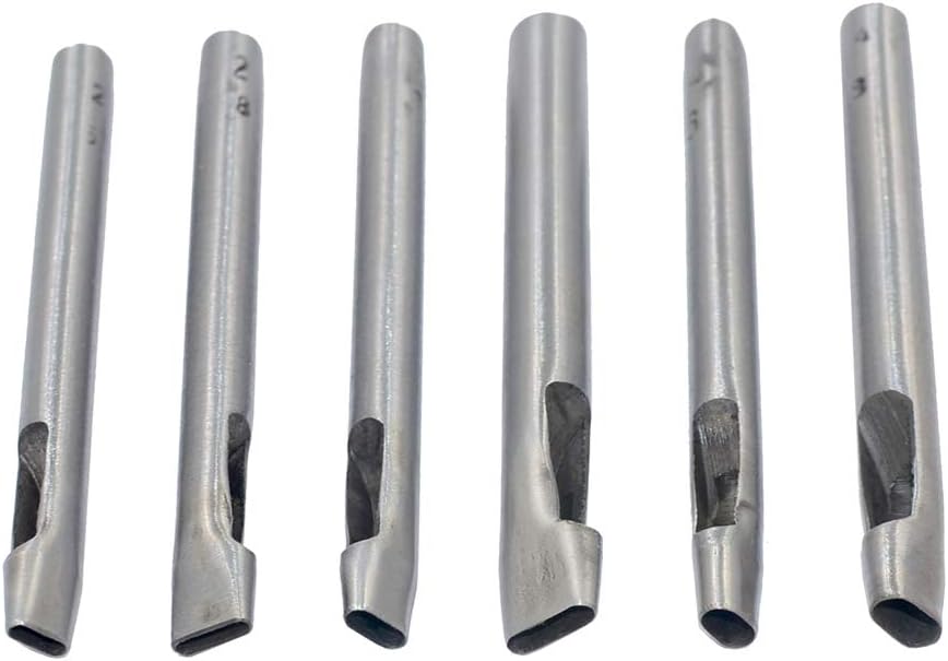 DGOL 6 Sizes Leather Oval Hole Punch Belt Hollow Punching Cutting Cutter Tool Kit
