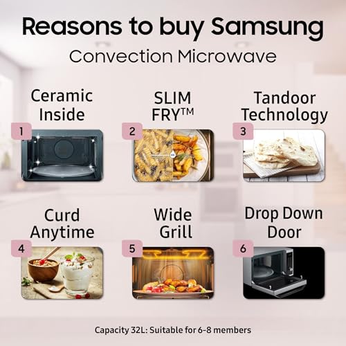 Samsung 32L MC32A7035CT Slim Fry Convection - Image 2 of 6