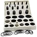 Baduseal O Ring Kit Komatsu Excavator Tools 340 Piece Rubber O Ring Assortment Kit - 33SAE Sizes Hydraulic O Rings O Ring Set