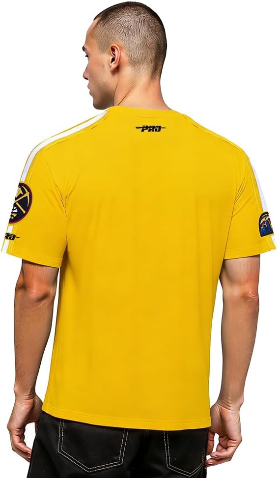 Pro Standard NBA Mens Mens NBA Denver Nuggets Classic Player Cotton Taping Tee - Image 3