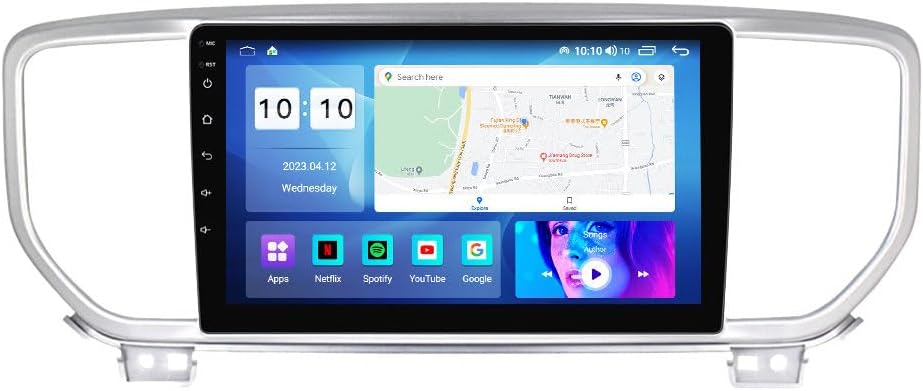 MekedeTech Android Car Radio Stereo GPS Navigation for KIA Sportage 4 KX5 2020 2021 2022 Head Unit Replacement,9 inch Touch Screen Upgrade with Wireless CarPlay/Android Auto,4 core 2+32G