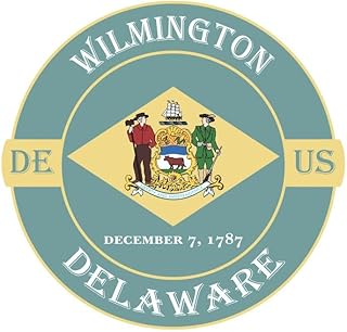 Generic Wilmington Delaware Sticker Decal A592 Vinyl Countries Cities Stickers Decal for Wall, Laptop, Truck, Car Bumper Sticker 3 Inches