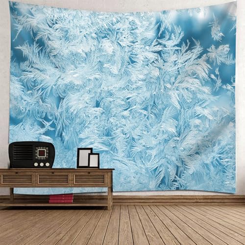Tenture tissu thème hivernal pour créer un cocon doux dans une grande chambre