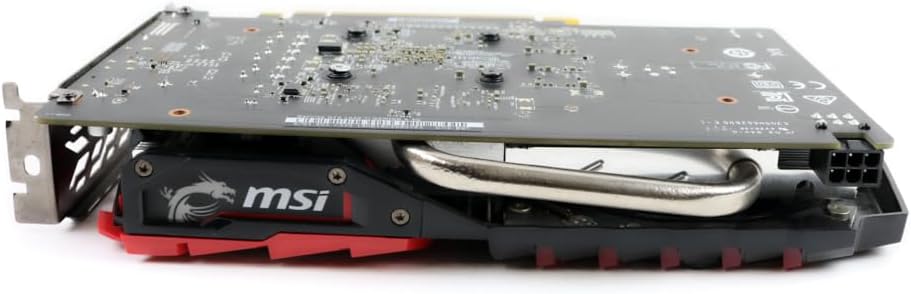 Side view of MSI Gaming GeForce GTX 1050 Ti graphics card